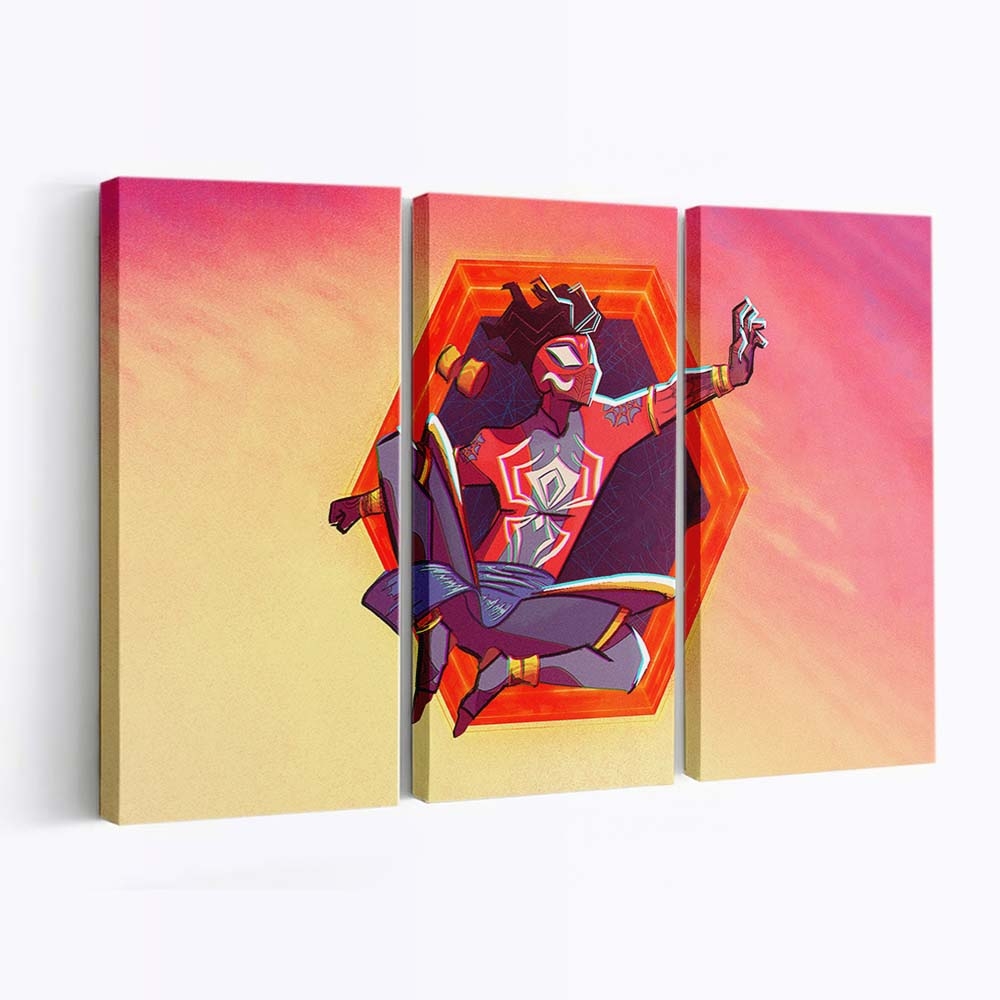 Pavitr Prabhakar in Spider Man: Across the Spider Verse Leinwandbild - Wanddeko