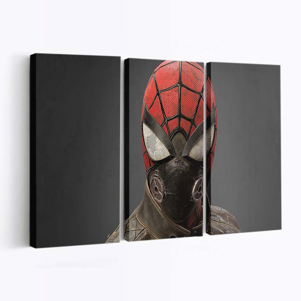 Postapokalyptische Spider Man Maske Leinwandbild - Wanddeko