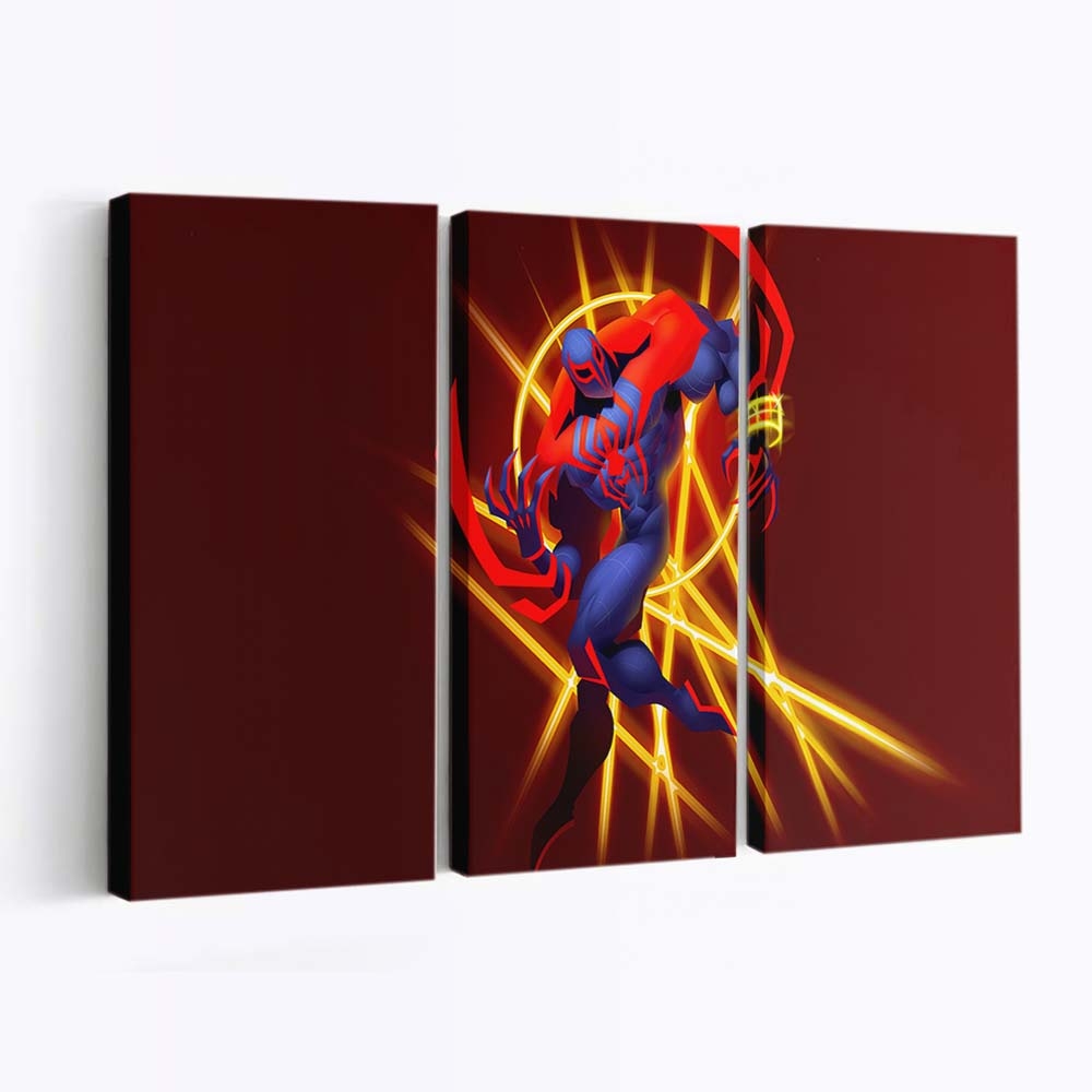 Spider Man 2099 – Futuristische Eleganz Leinwandbild - Wanddeko