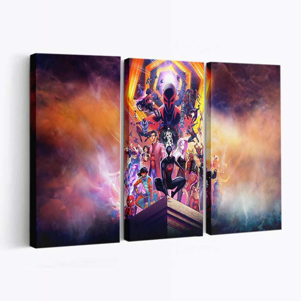 Spider Man: Across the Spider Verse – Eine Reise durch das Multiversum Leinwandbild - Wanddeko