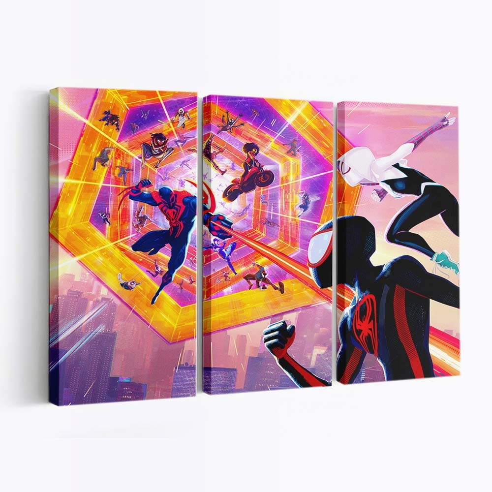 Spider Man: Across the Spider Verse Japan Poster Leinwandbild - Wanddeko