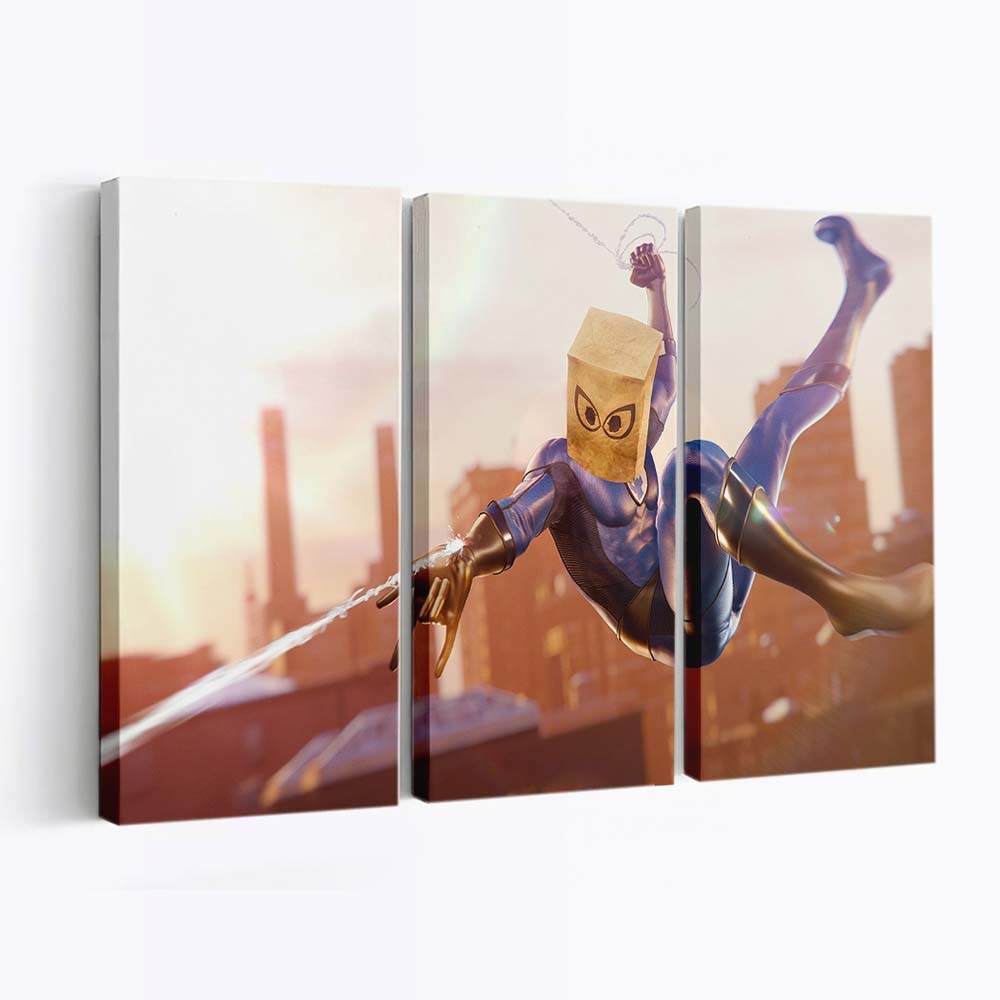 Spider Man Bombastic Bag Man Anzug Leinwandbild - Wanddeko