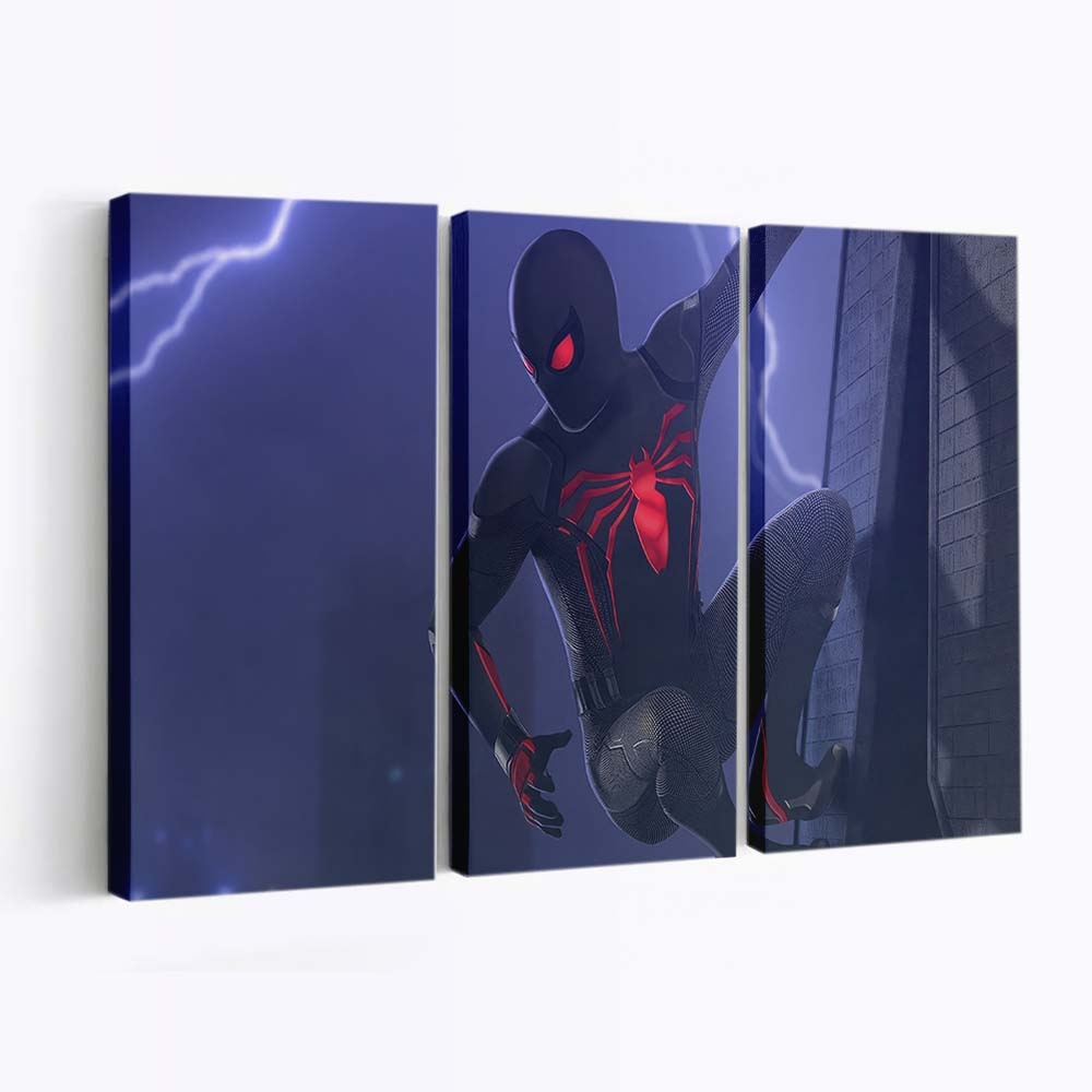 Spider Man Electrifying Web Of Adventure Leinwandbild - Wanddeko
