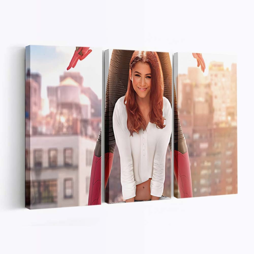 Spider Man: Far From Home Zendaya Poster Leinwandbild - Wanddeko