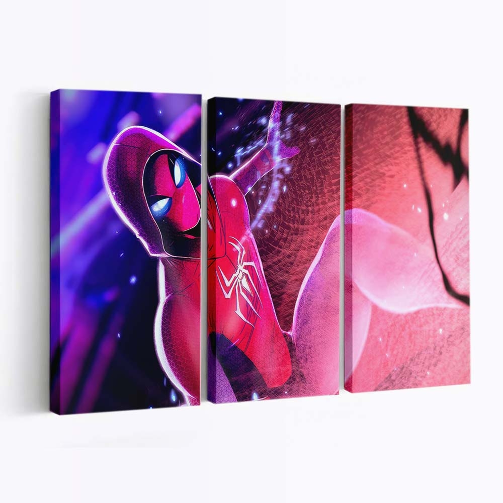 Spider Man Hoodie Mann Leinwandbild - Wanddeko