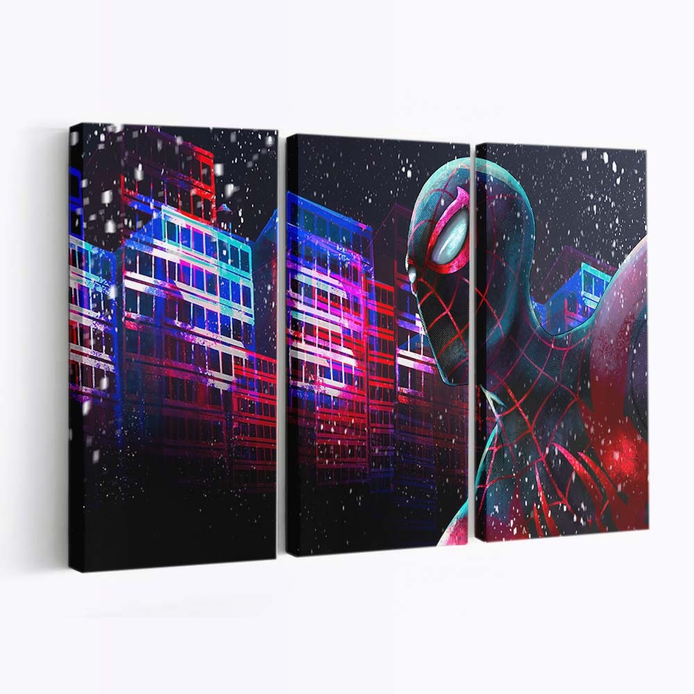 Spider Man Miles Morales 2020 New Leinwandbild - Wanddeko