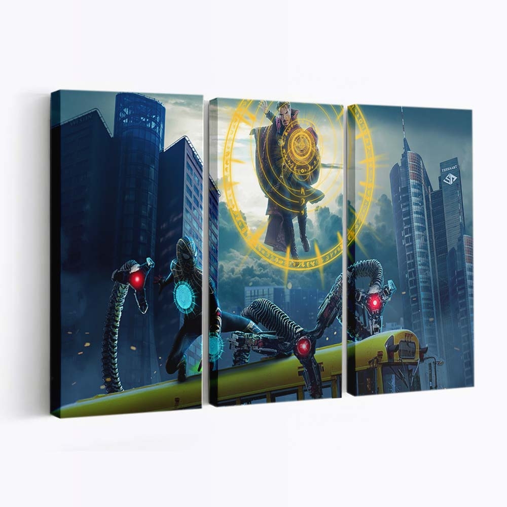 Spider Man: No Way Home Concept Arts Leinwandbild - Wanddeko