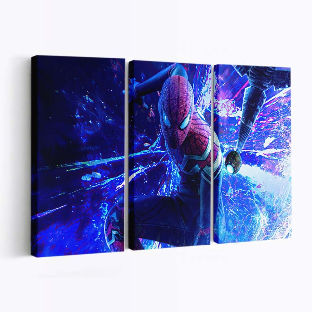 Spider Man: No Way Home Doctor Octopus Fight Leinwandbild - Wanddeko