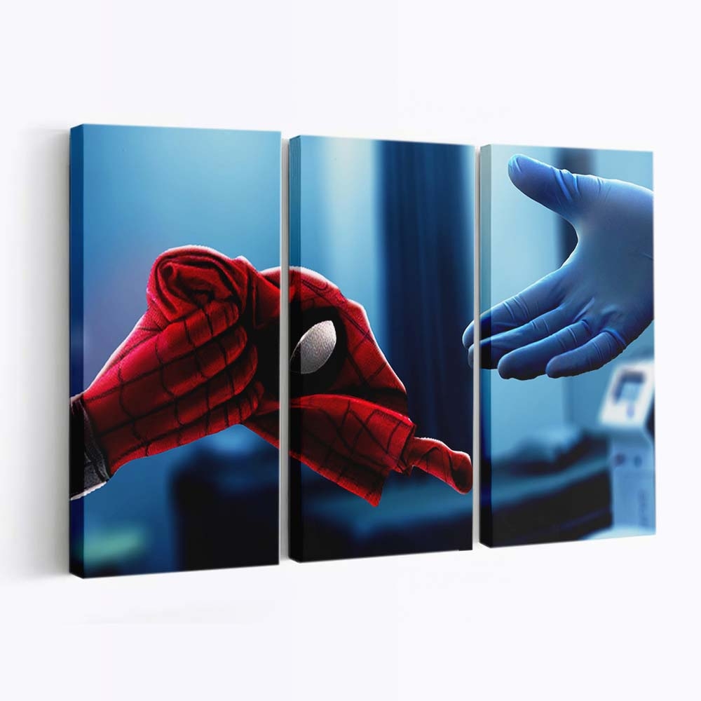 Spider Man Aufgabe Meine Maske Leinwandbild - Wanddeko