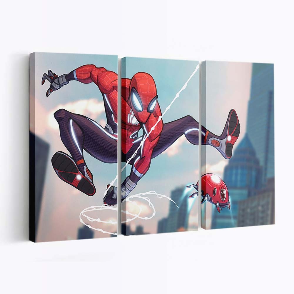 Spider Man Tech Neuer Anzug Leinwandbild - Wanddeko