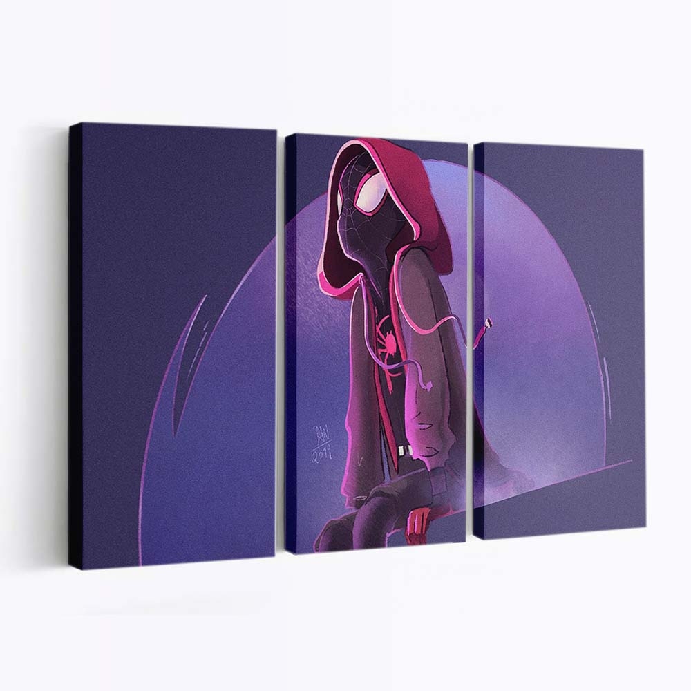 Spider Man Denken Leinwandbild - Wanddeko