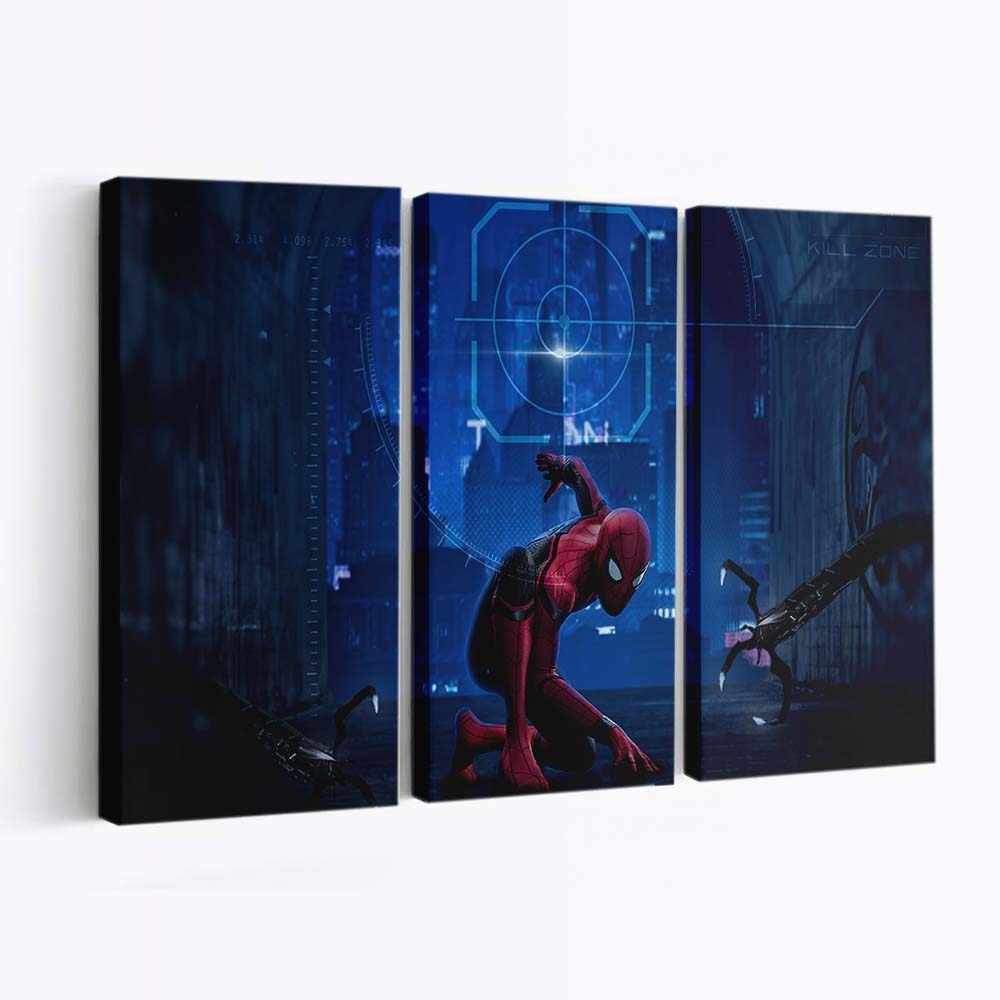 Spider Man gegen Doctor Octopus Leinwandbild - Wanddeko