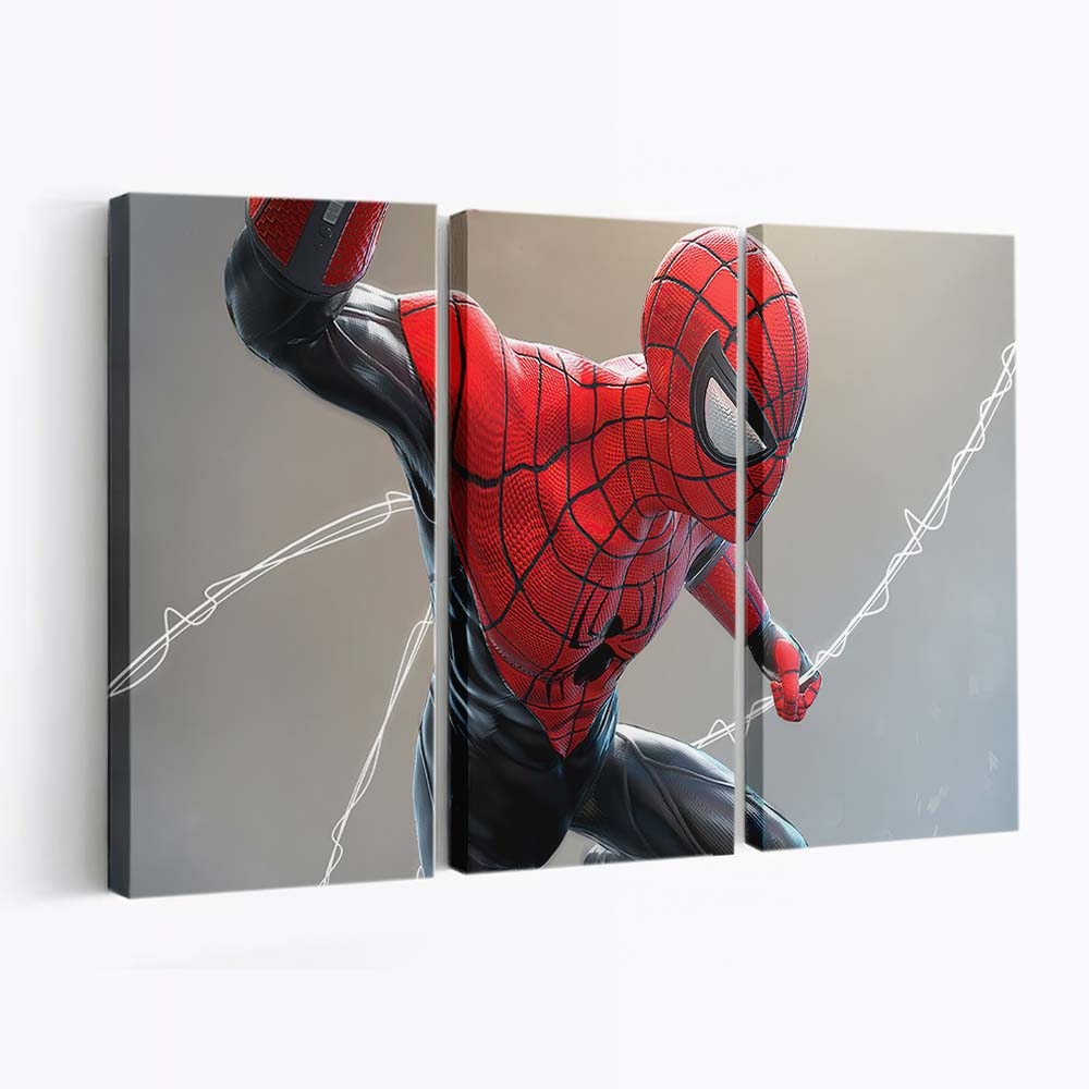 Spider Man Netz Leinwandbild - Wanddeko