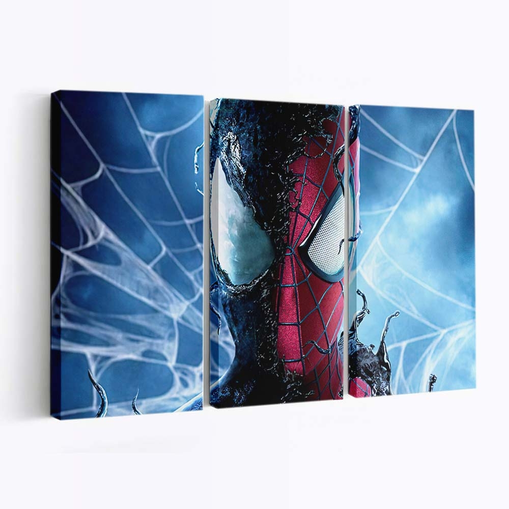 Spider Man mit dem Symbionten Leinwandbild - Wanddeko