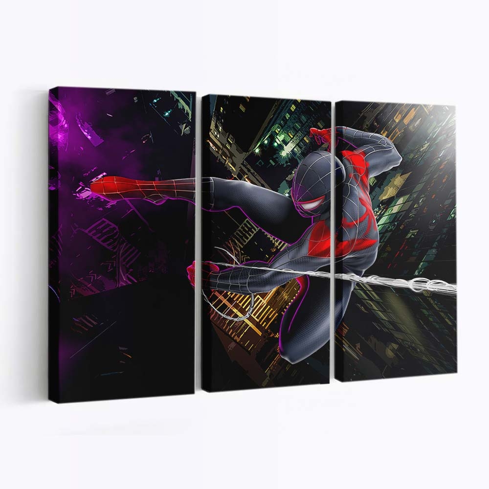Spider Man Miles 6 Leinwandbild - Wanddeko