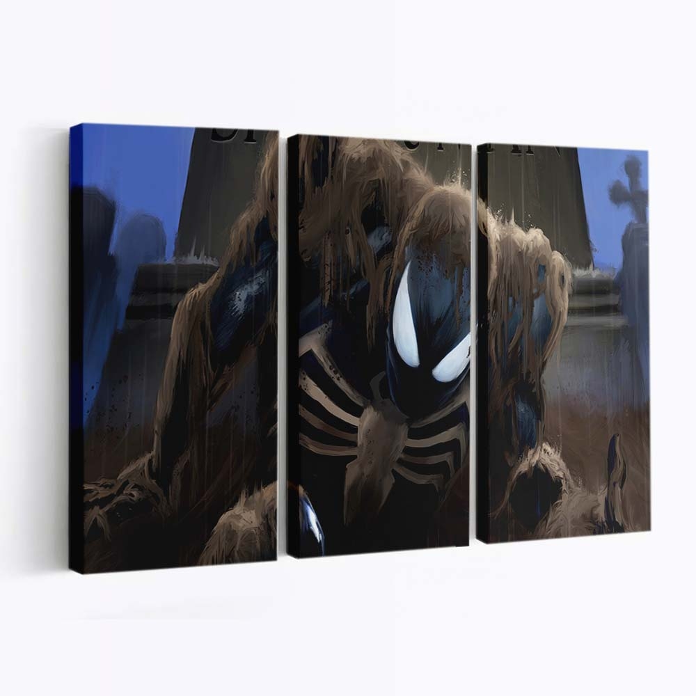 Spider Man 2 Black Spider Man Leinwandbild - Wanddeko