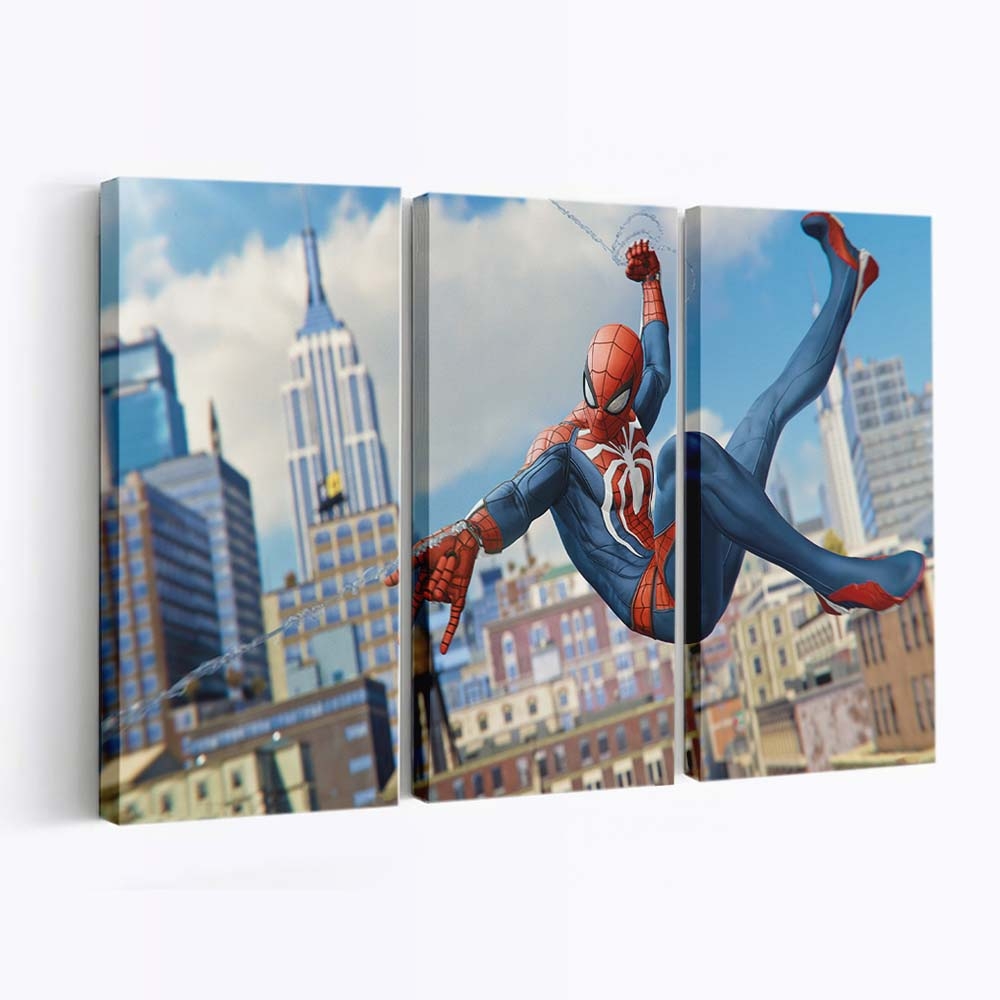 Spider Man 2018 Spiel 2 Leinwandbild - Wanddeko