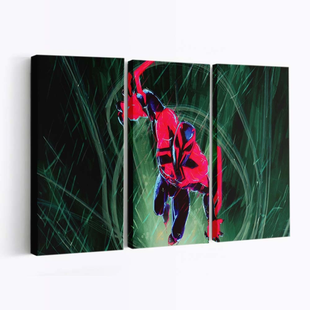 Spider Man 2099 Kunst 3 Leinwandbild - Wanddeko