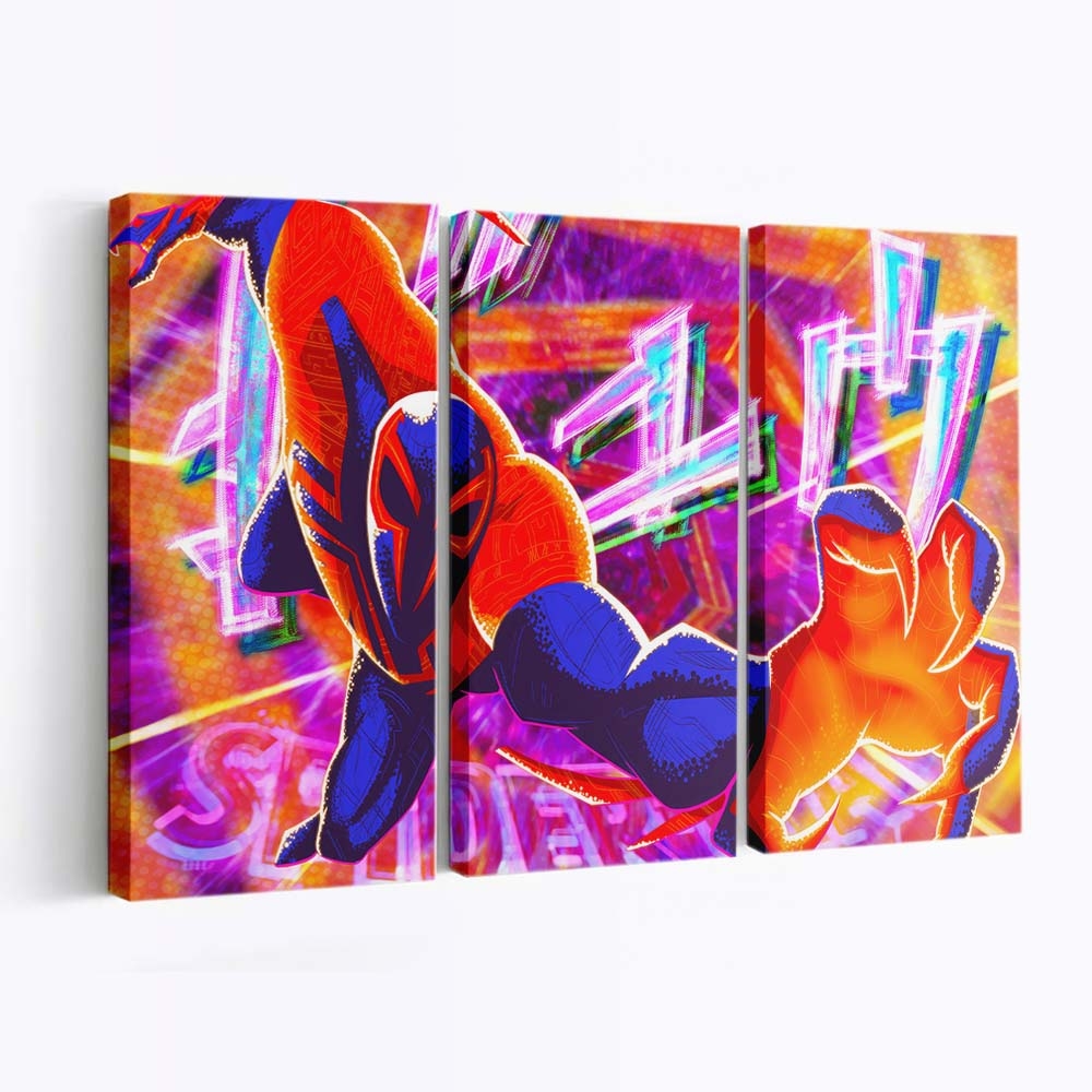 Spider Man 2099 alias Miguel O Hara Leinwandbild - Wanddeko