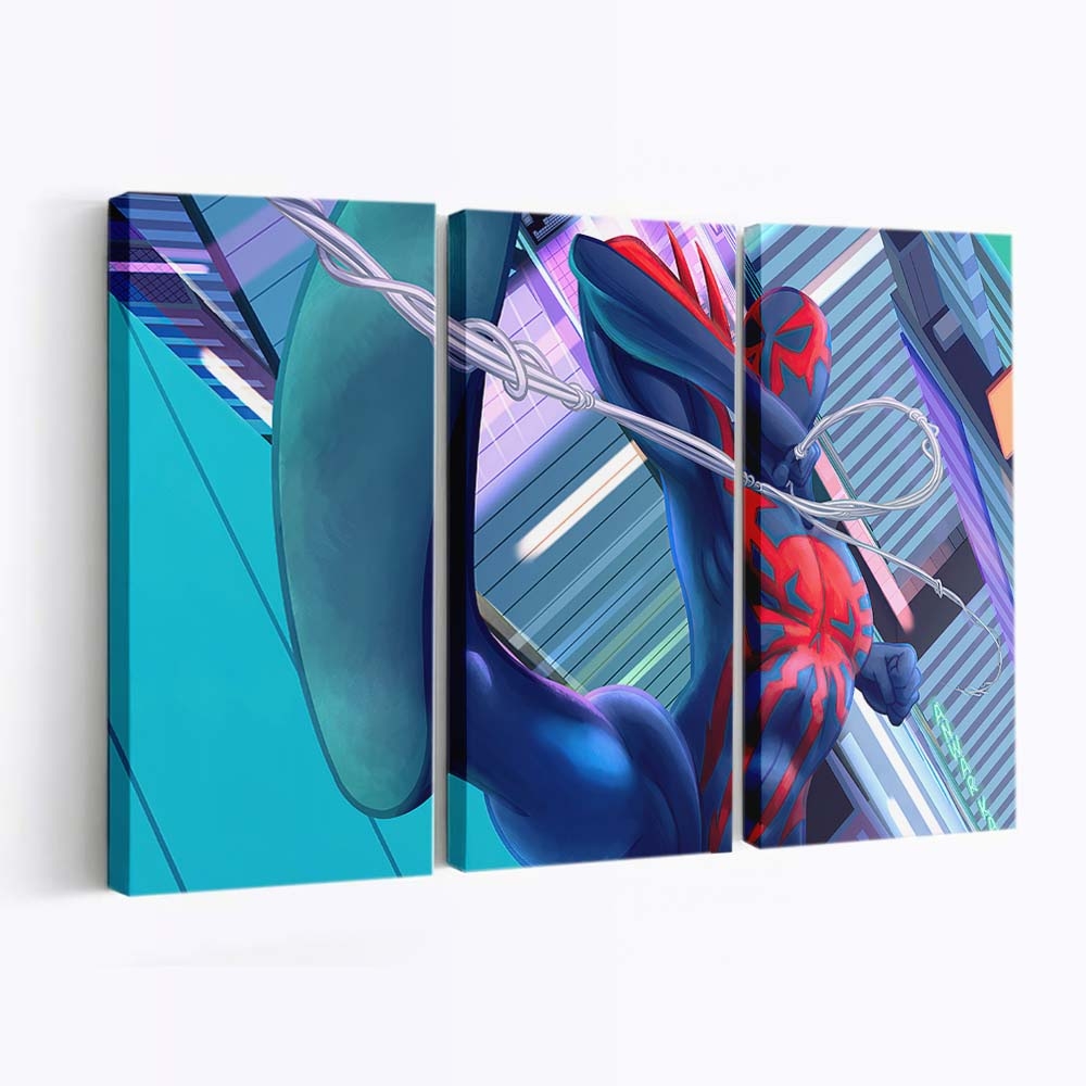 Spider Man 2099 Coming Leinwandbild - Wanddeko