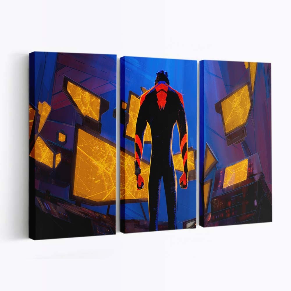 Spider Man 2099 in Spider Man: Across the Spider Verse Leinwandbild - Wanddeko