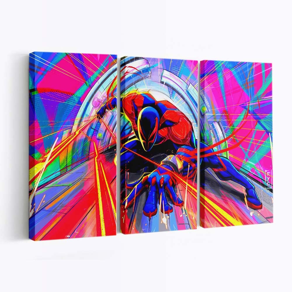Spider Man 2099 Spider Man Across the Spider Verse Leinwandbild - Wanddeko