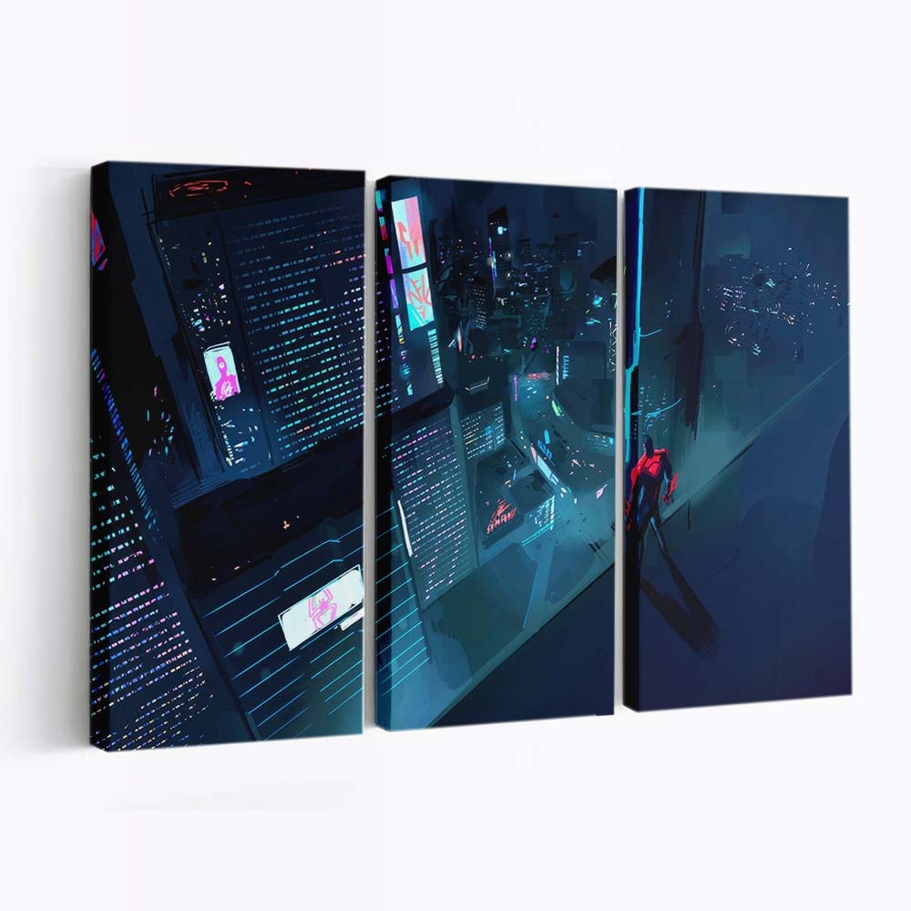Spider Man 2099 Spider Man Across the Spiderverse Leinwandbild - Wanddeko