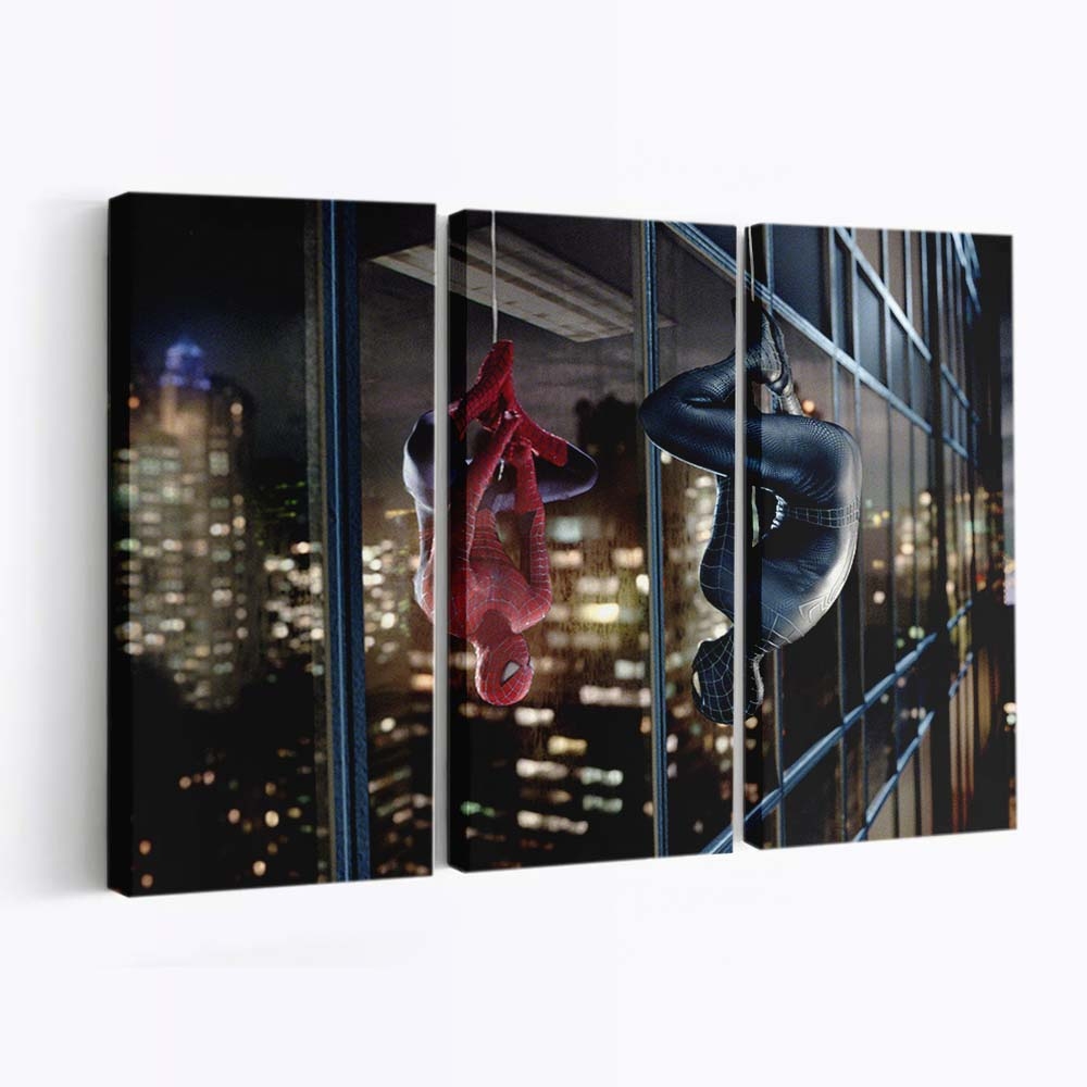Spider Man 3 Poster 2 Leinwandbild - Wanddeko