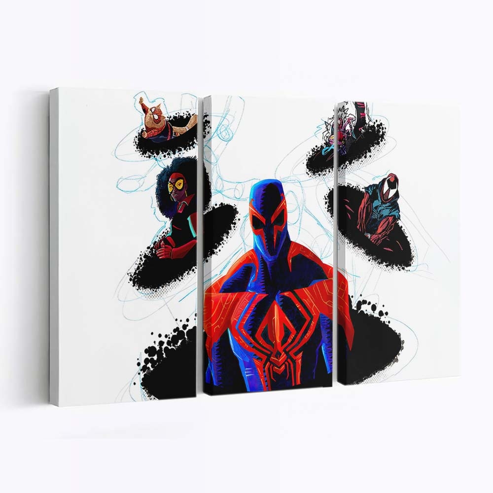 Spider Man Across The Spider Verse X Spot Leinwandbild - Wanddeko