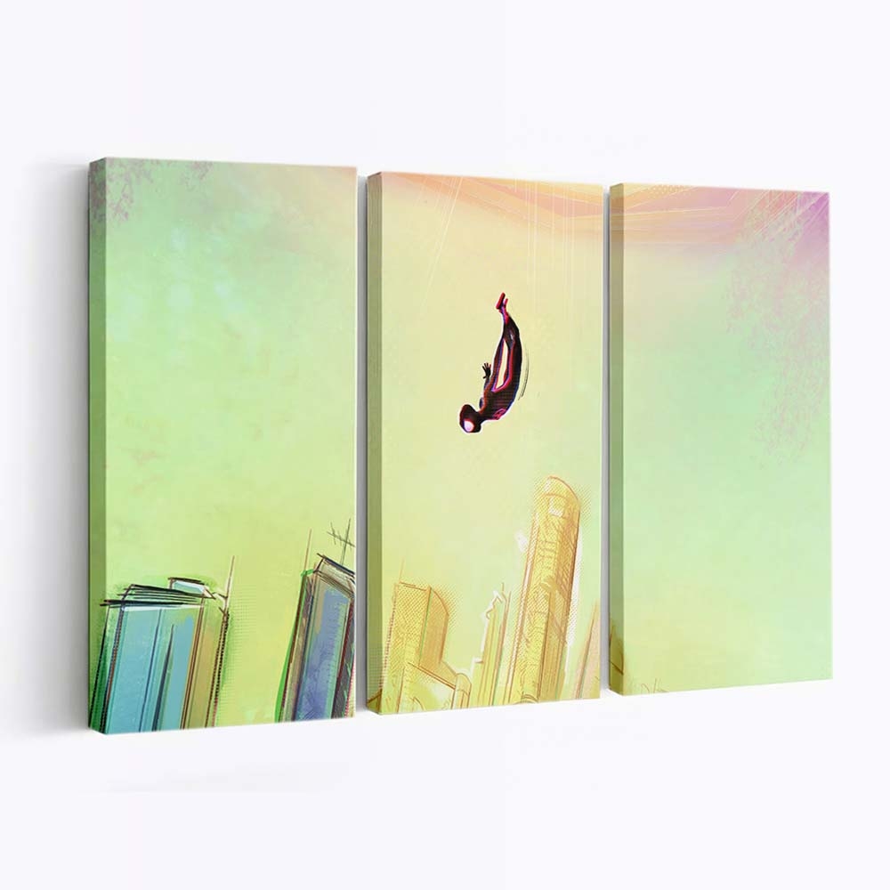 Spider Man Across The Spiderverse Leinwandbild - Wanddeko