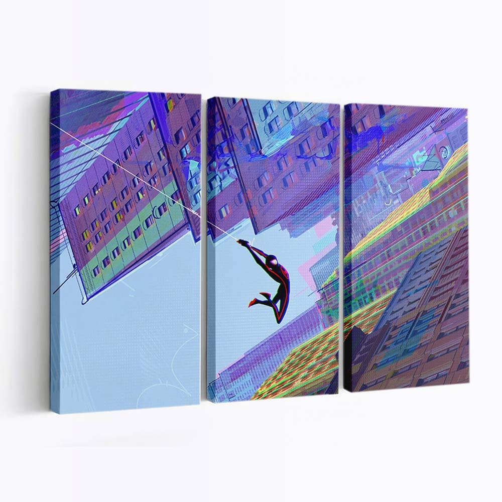 Spider Man Across The Spiderverse Marvel Leinwandbild - Wanddeko