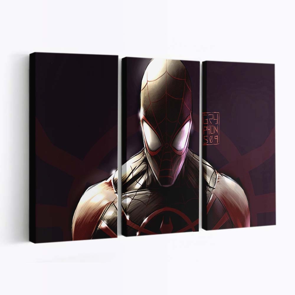 Spider Man Back In Black Leinwandbild - Wanddeko