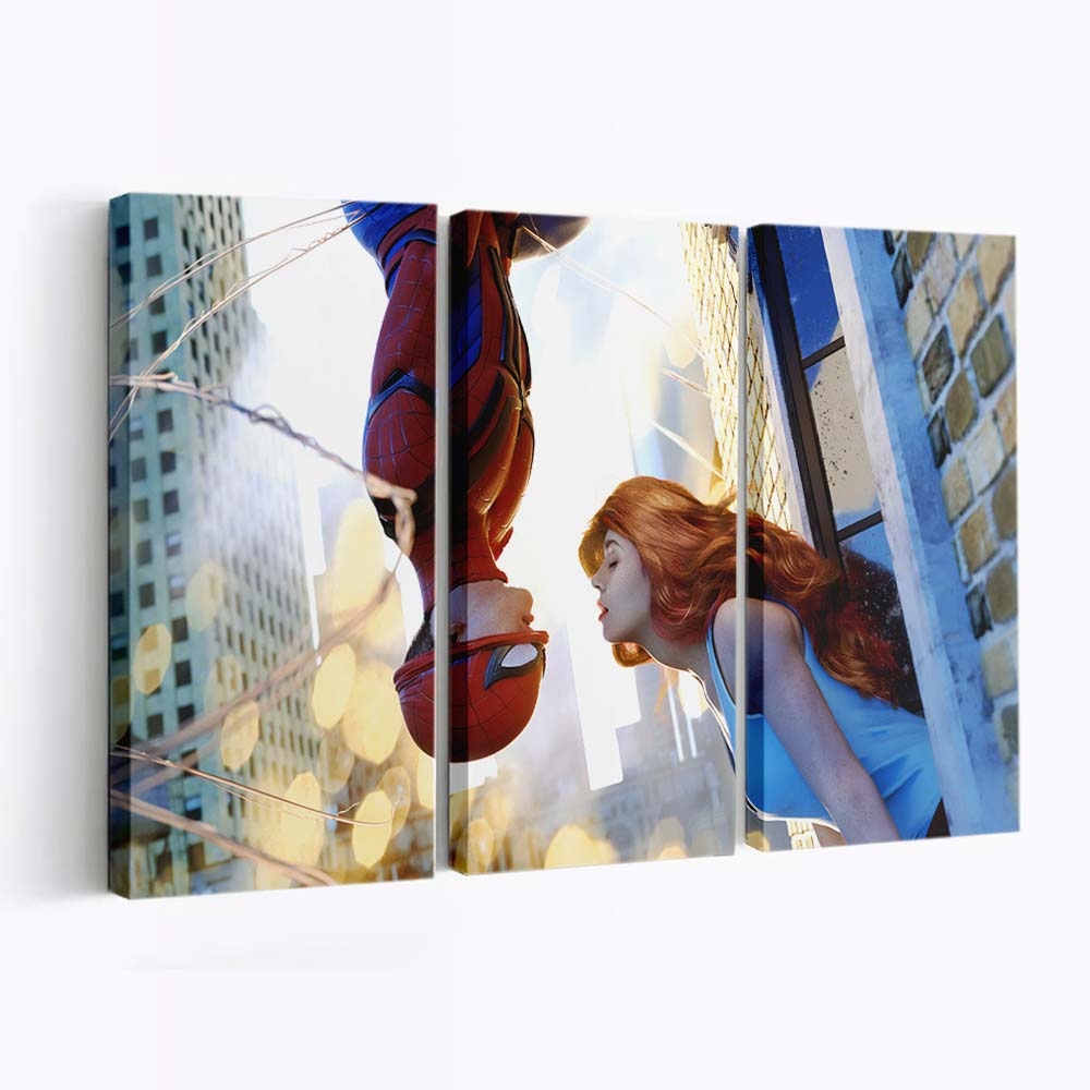 Spider Man bevor wir gehen Leinwandbild - Wanddeko