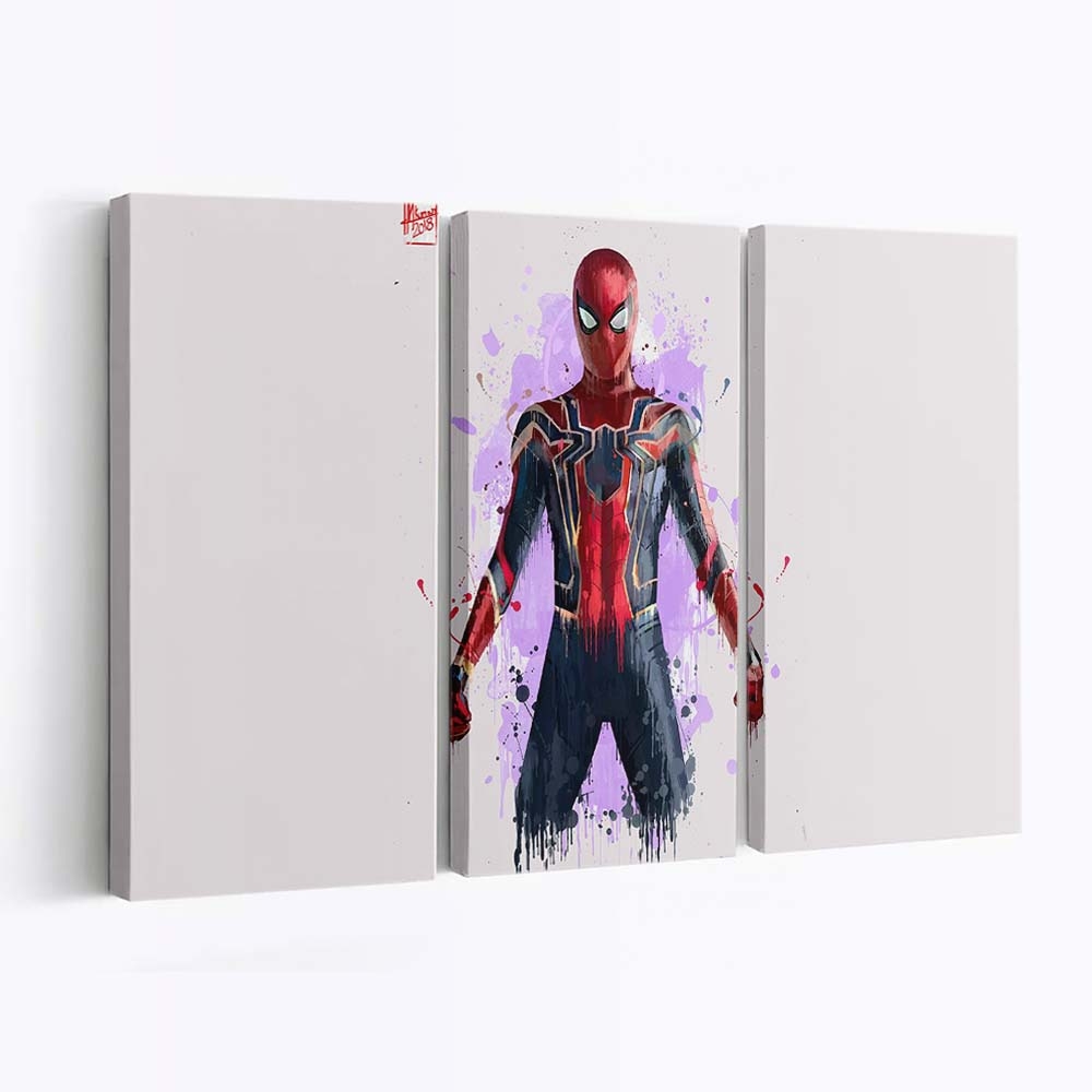 Spider Man in Avengers Infinity War 2018 Artwork Leinwandbild - Wanddeko