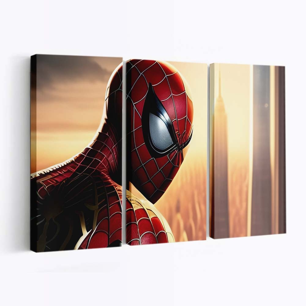 Spider Man in New York Leinwandbild - Wanddeko