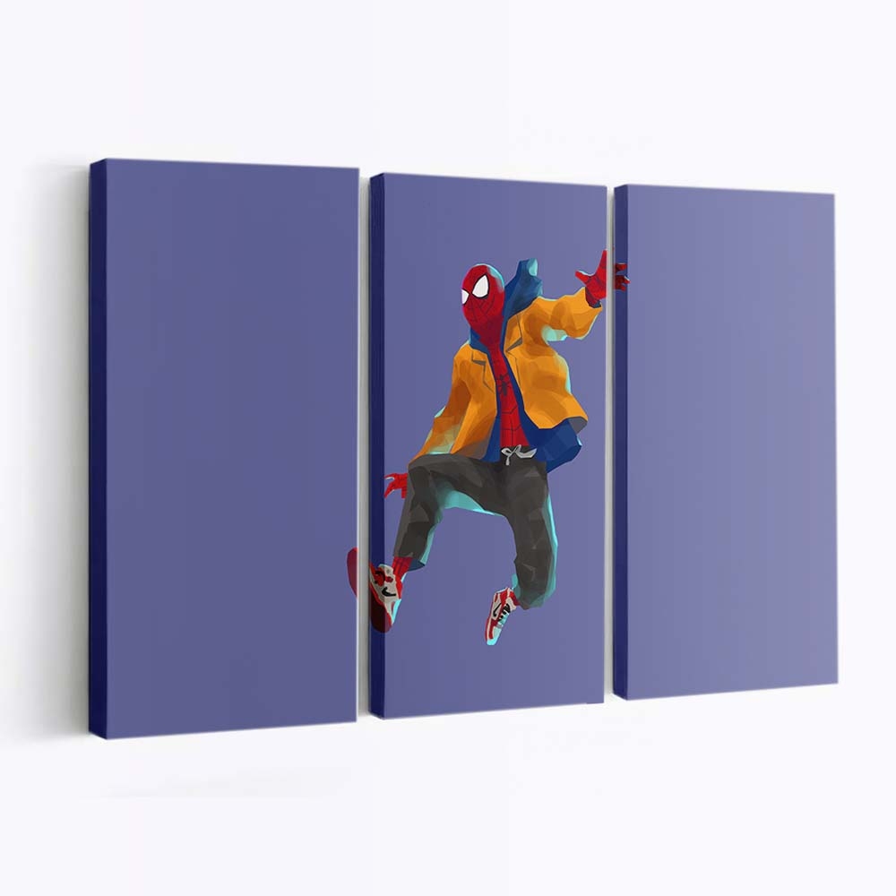 Spider Man Into The Spider Verse Film Kunstwerk Leinwandbild - Wanddeko