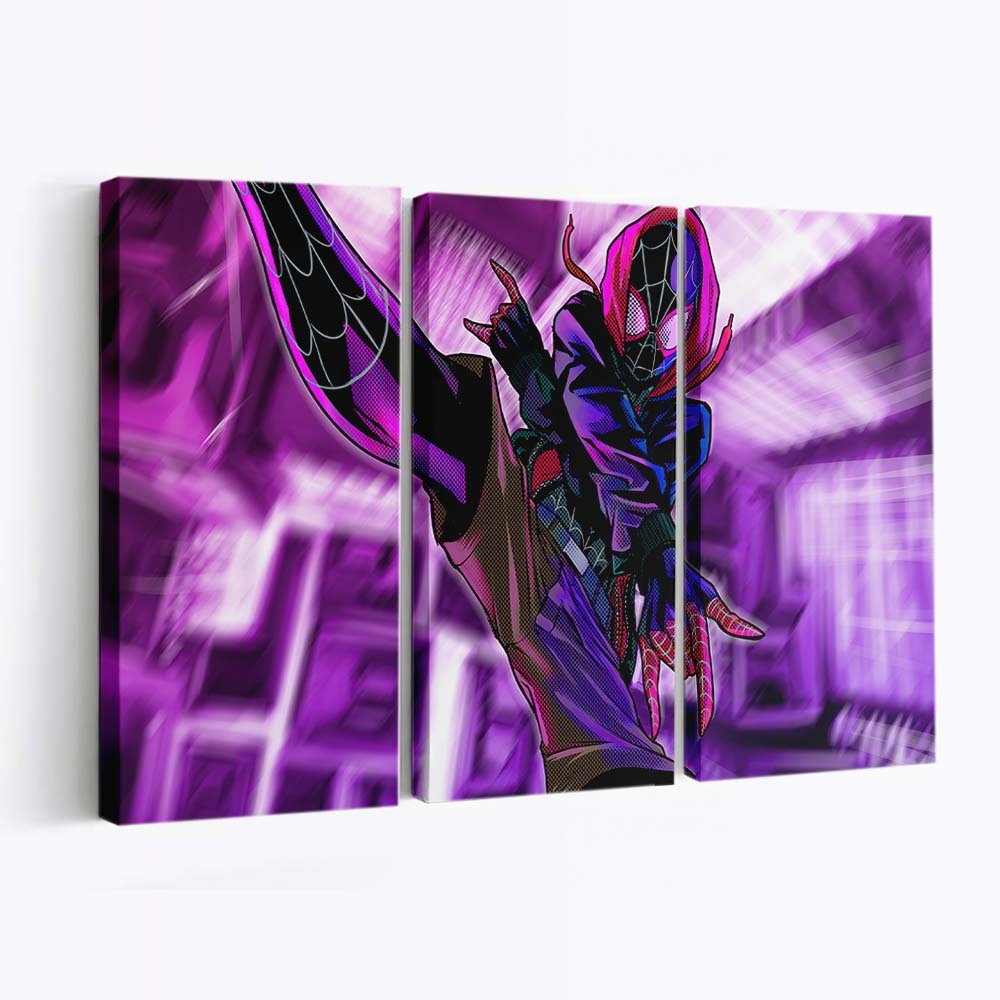 Spider Man Into The Spider Verse 5 Leinwandbild - Wanddeko