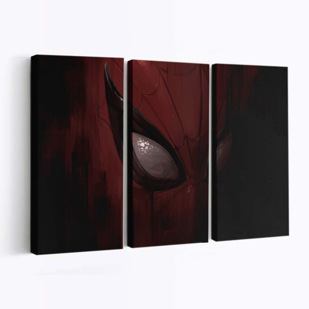 Spider Man Maske Nahaufnahme 3 Leinwandbild - Wanddeko