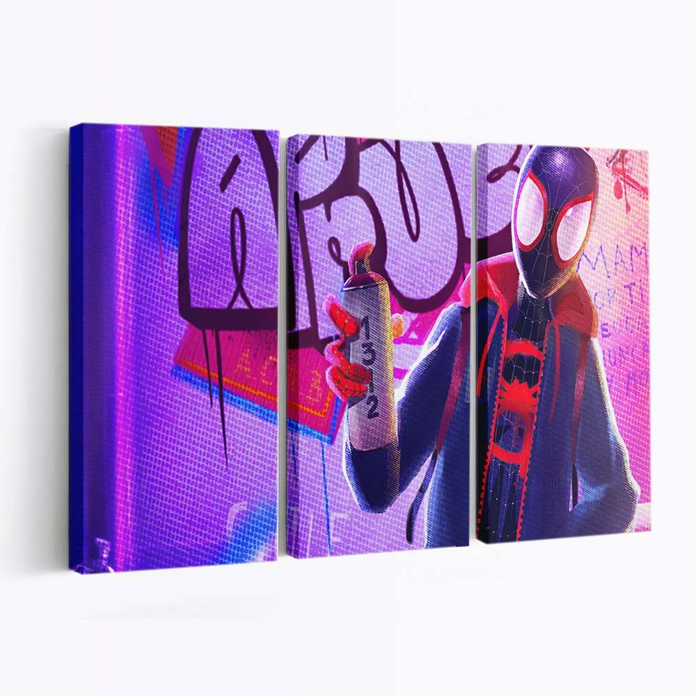 Spider Man Miles Morales No Way Home Leinwandbild - Wanddeko