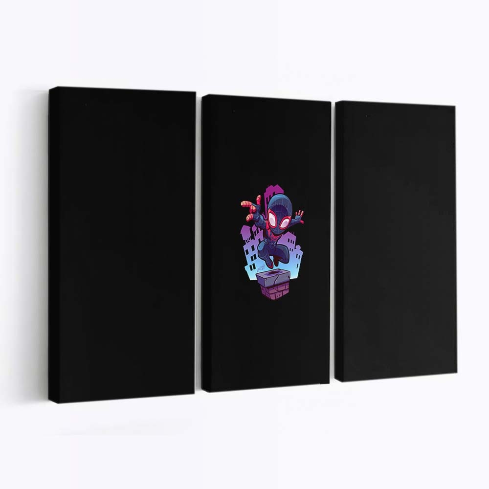 Spider Man Minimal Art 3 Leinwandbild - Wanddeko