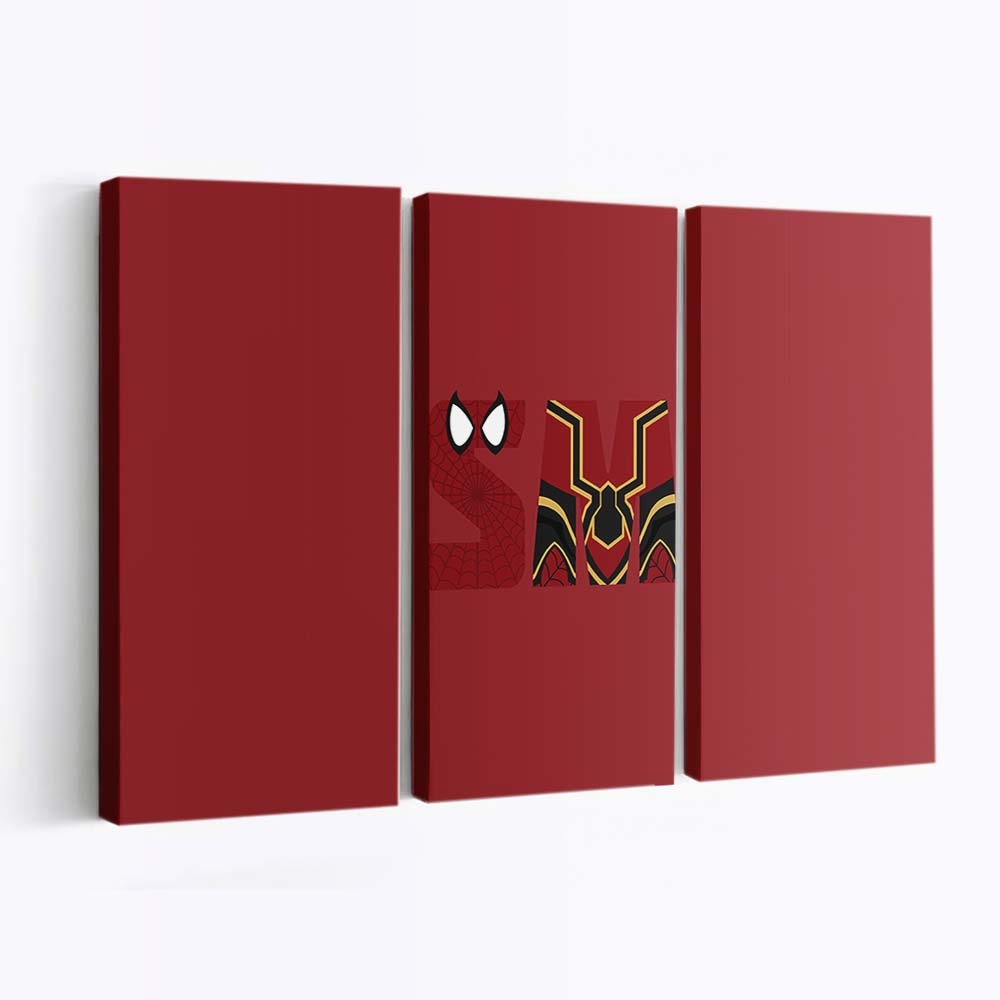 Spider Man Minimalismus Avengers Infinity War Leinwandbild - Wanddeko