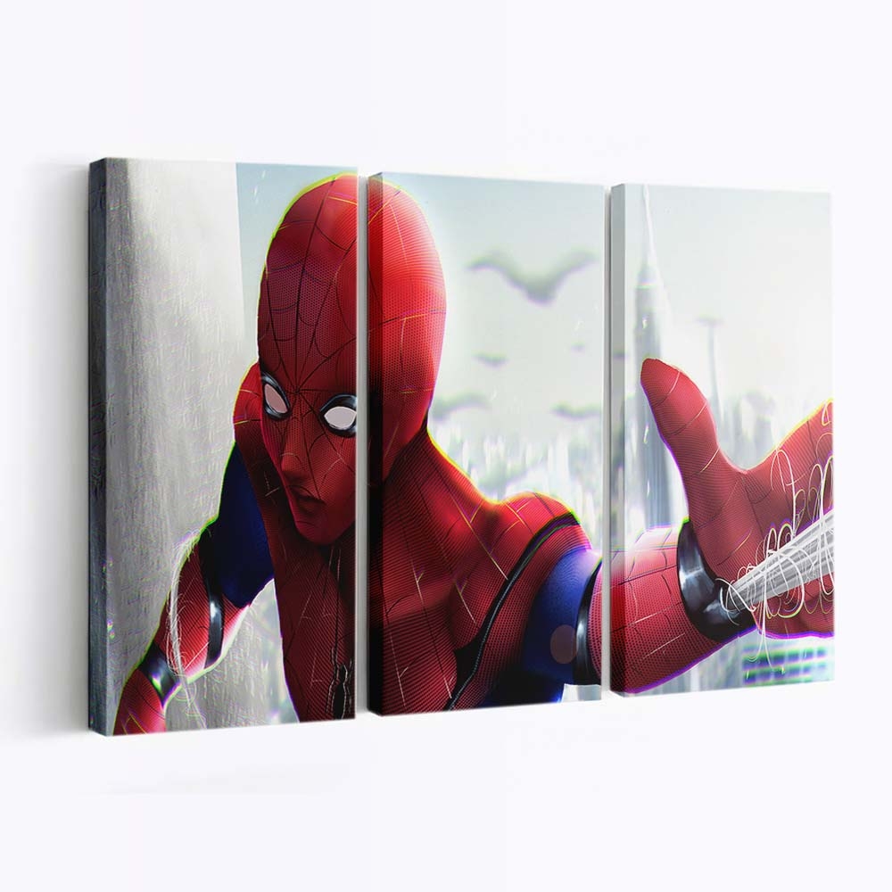 Spider Man Neue Kunst 2 Leinwandbild - Wanddeko