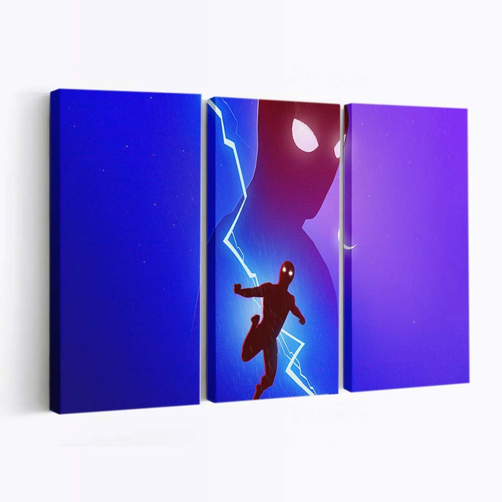 Spider Man No Way Home Minimal Leinwandbild - Wanddeko