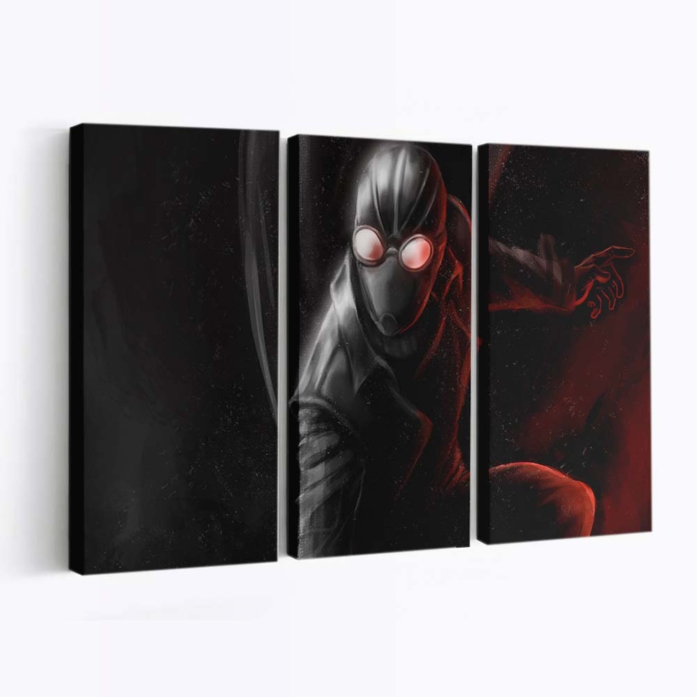 Spider Man Noir Mantel Leinwandbild - Wanddeko