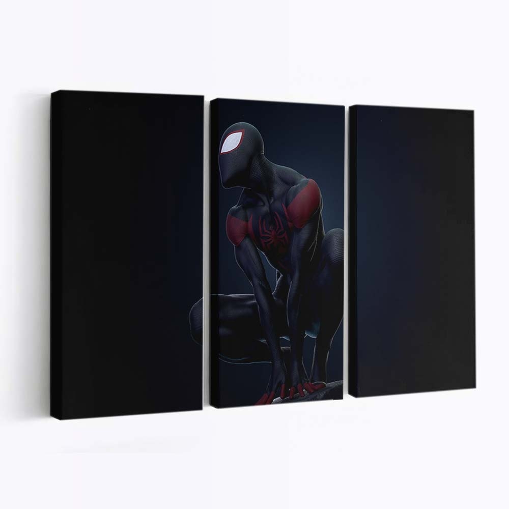 Spider Man bereit zum Kampf Leinwandbild - Wanddeko