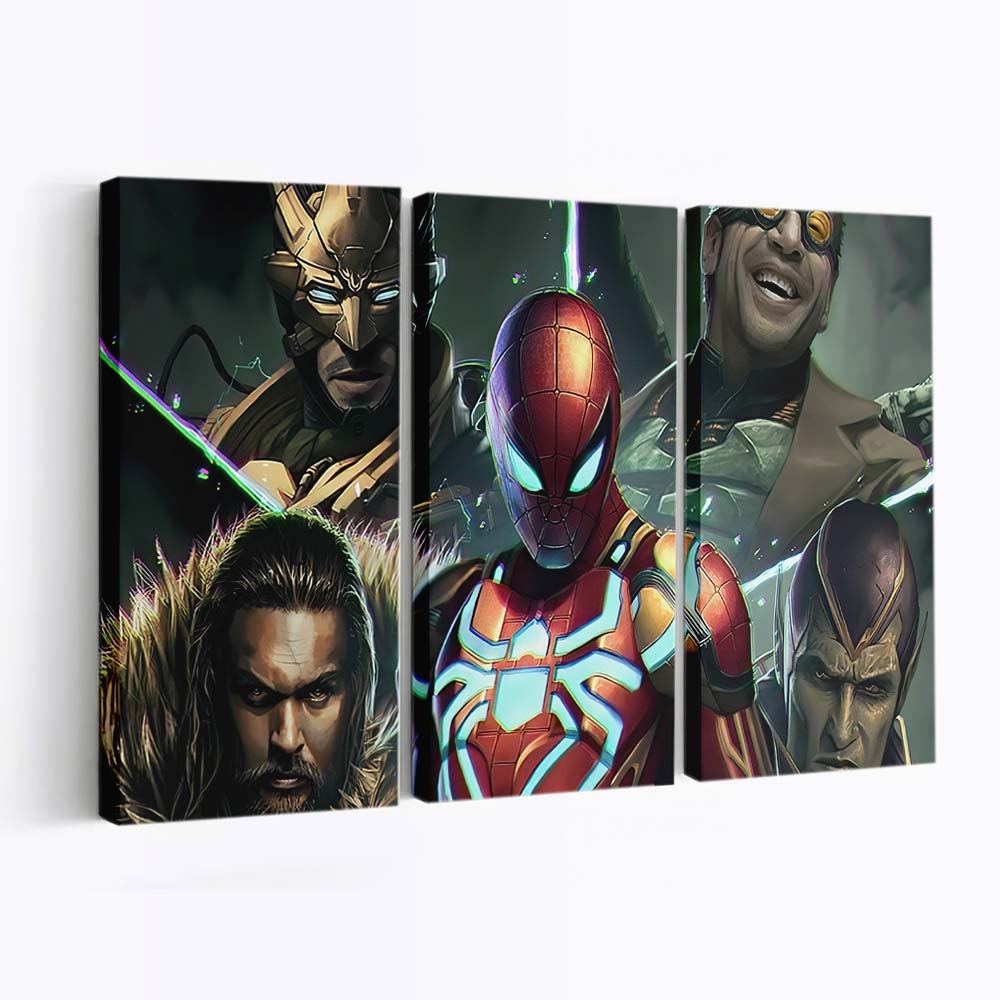 Spider Man Sinister Six 2 Leinwandbild - Wanddeko