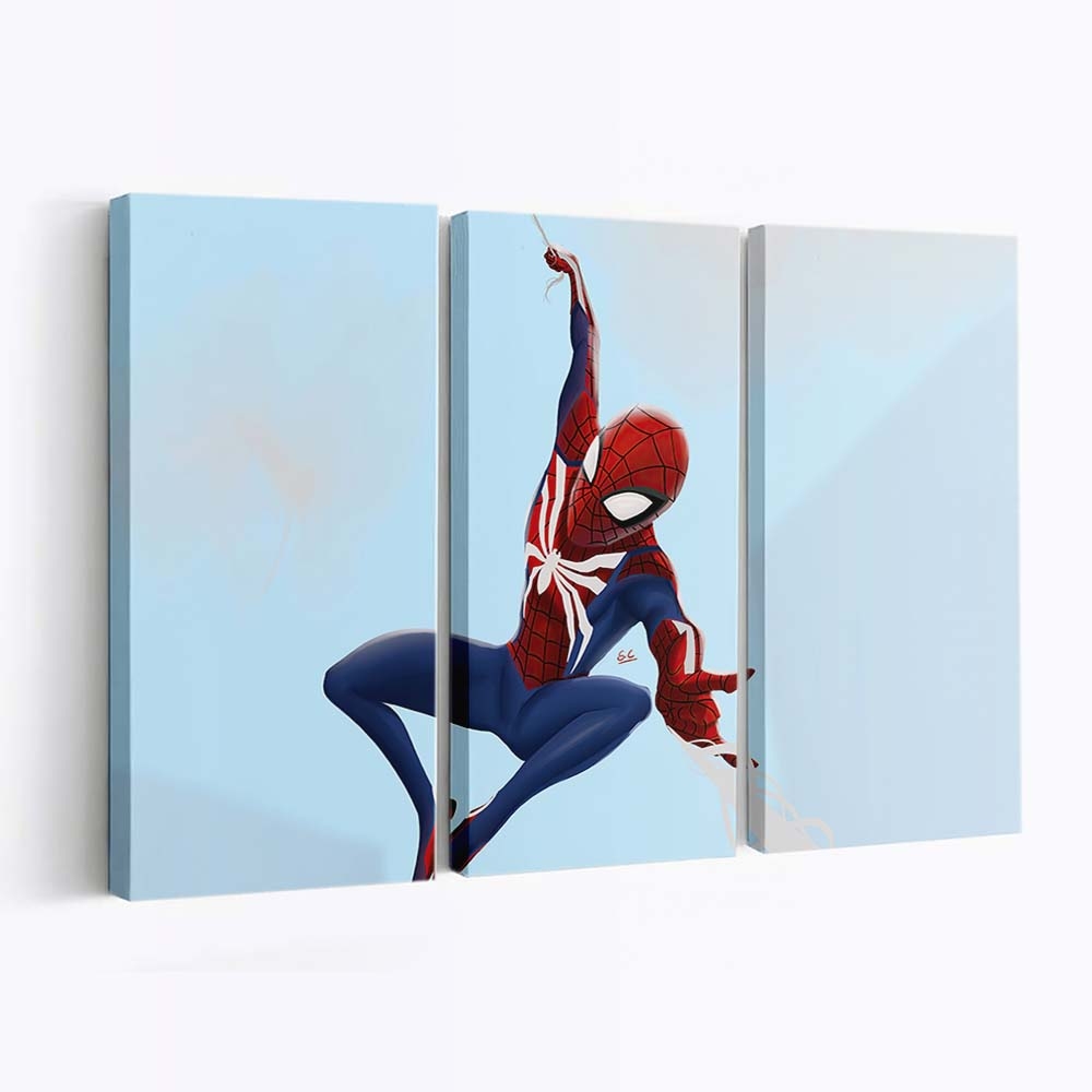 Spider Man Webslinger Leinwandbild - Wanddeko