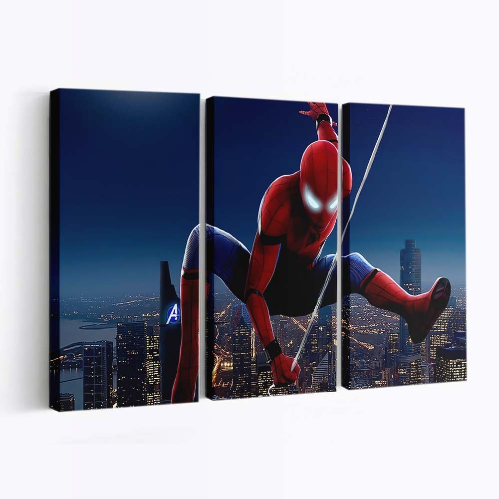 Spidey zurück in der Stadt Leinwandbild - Wanddeko