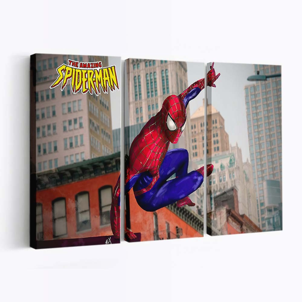 Spidey aus „The Amazing Spider Man” Leinwandbild - Wanddeko