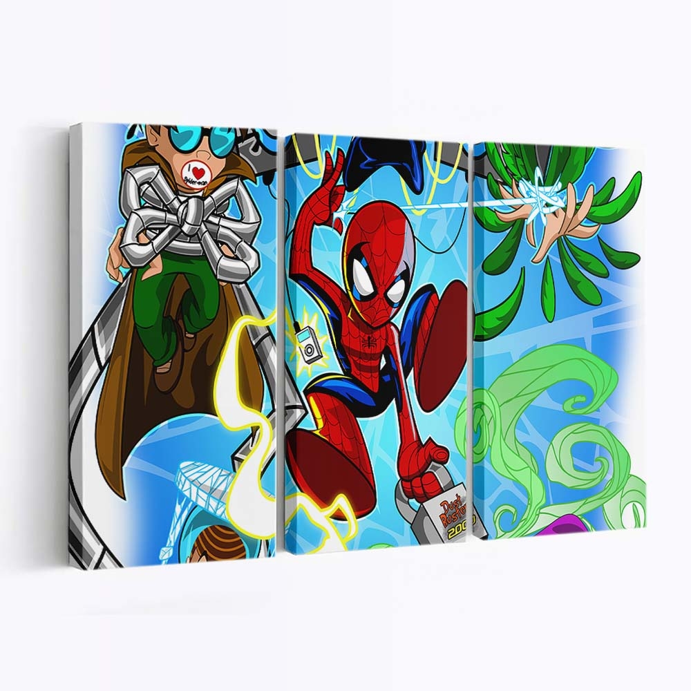 Spidey gegen die Sinister Six Leinwandbild - Wanddeko